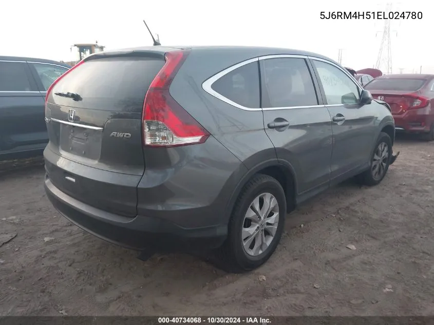 2014 Honda Cr-V Ex VIN: 5J6RM4H51EL024780 Lot: 40734068