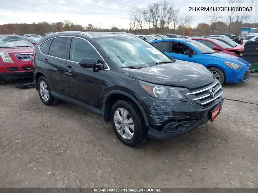 2014 Honda Cr-V Ex-L VIN: 2HKRM4H73EH660063 Lot: 40740733