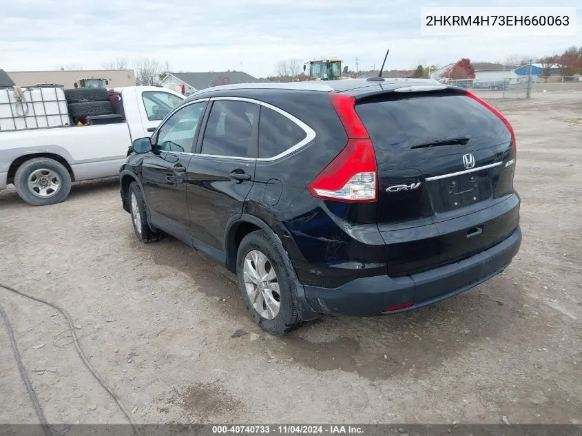 2014 Honda Cr-V Ex-L VIN: 2HKRM4H73EH660063 Lot: 40740733