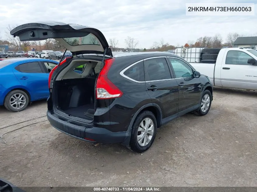 2014 Honda Cr-V Ex-L VIN: 2HKRM4H73EH660063 Lot: 40740733