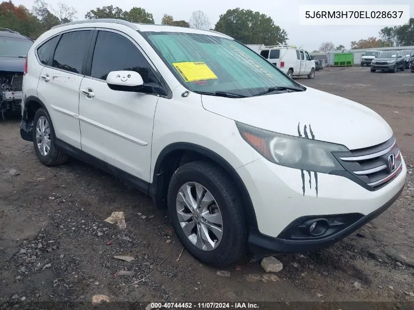 2014 Honda Cr-V Ex-L VIN: 5J6RM3H70EL028637 Lot: 40744452