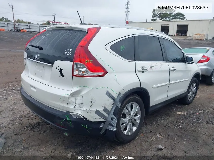 2014 Honda Cr-V Ex-L VIN: 5J6RM3H70EL028637 Lot: 40744452