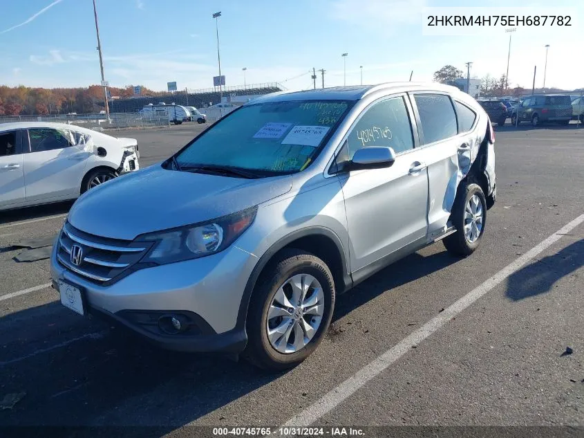 2014 Honda Cr-V Ex-L VIN: 2HKRM4H75EH687782 Lot: 40745765