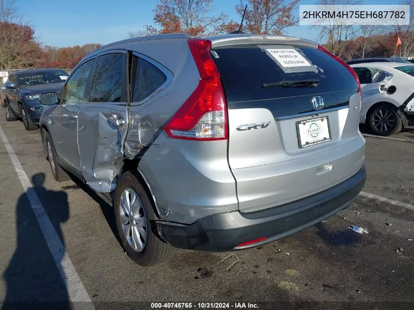 2014 Honda Cr-V Ex-L VIN: 2HKRM4H75EH687782 Lot: 40745765