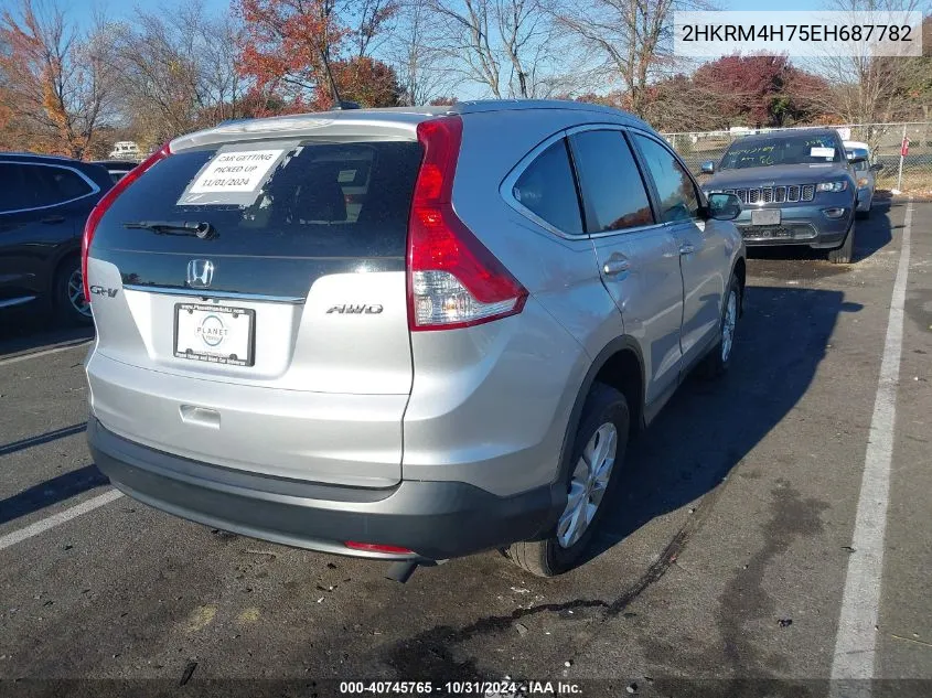 2014 Honda Cr-V Ex-L VIN: 2HKRM4H75EH687782 Lot: 40745765