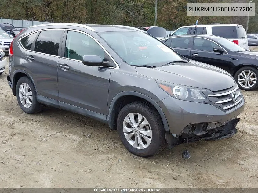 2014 Honda Cr-V Ex-L VIN: 2HKRM4H78EH607200 Lot: 40747377