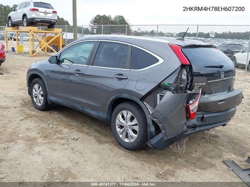 2014 Honda Cr-V Ex-L VIN: 2HKRM4H78EH607200 Lot: 40747377