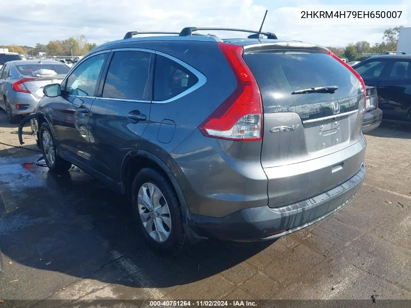 2014 Honda Cr-V Ex-L VIN: 2HKRM4H79EH650007 Lot: 40751264