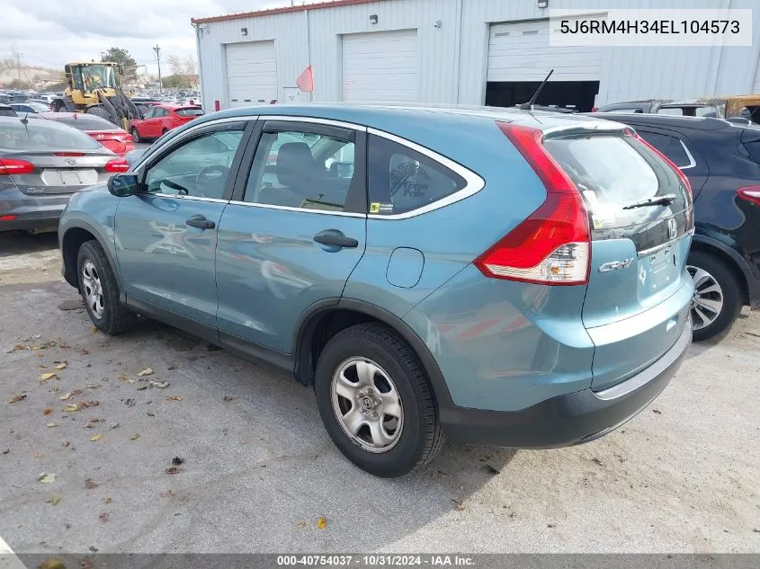 2014 Honda Cr-V Lx VIN: 5J6RM4H34EL104573 Lot: 40754037