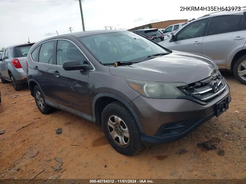 2014 Honda Cr-V Lx VIN: 2HKRM4H35EH643973 Lot: 40754312