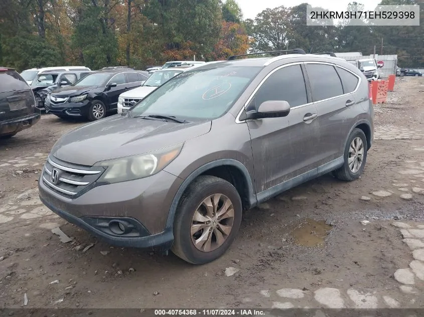 2014 Honda Cr-V Ex-L VIN: 2HKRM3H71EH529398 Lot: 40754368