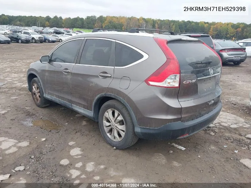 2014 Honda Cr-V Ex-L VIN: 2HKRM3H71EH529398 Lot: 40754368