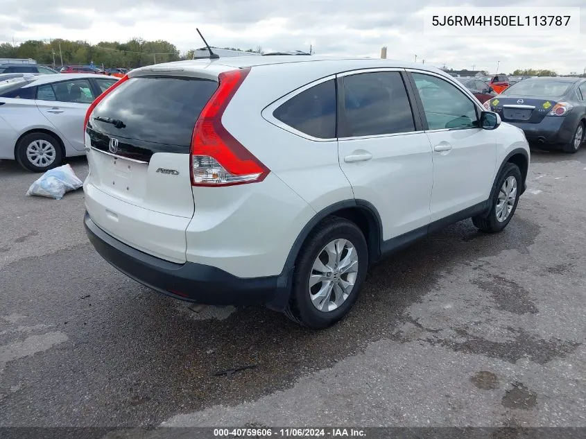 2014 Honda Cr-V Ex VIN: 5J6RM4H50EL113787 Lot: 40759606