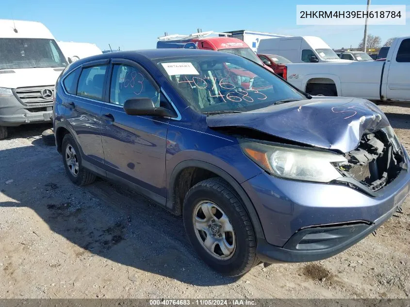 2014 Honda Cr-V Lx VIN: 2HKRM4H39EH618784 Lot: 40764683