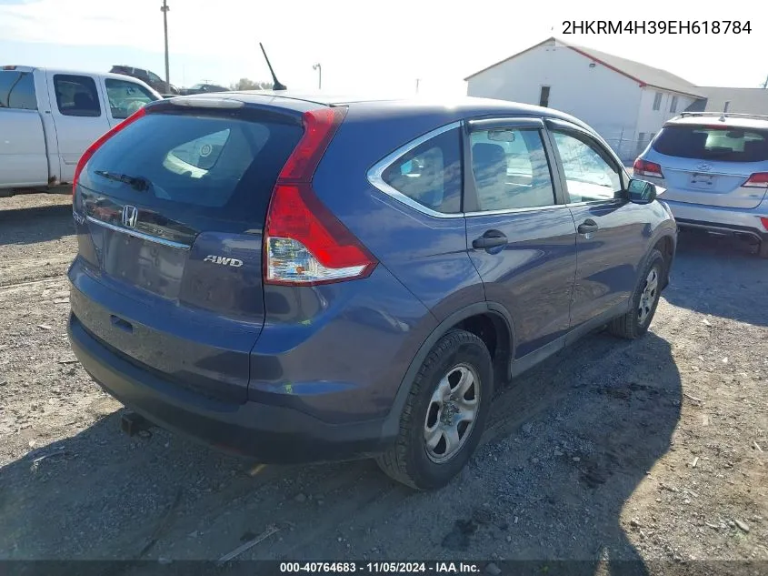 2014 Honda Cr-V Lx VIN: 2HKRM4H39EH618784 Lot: 40764683