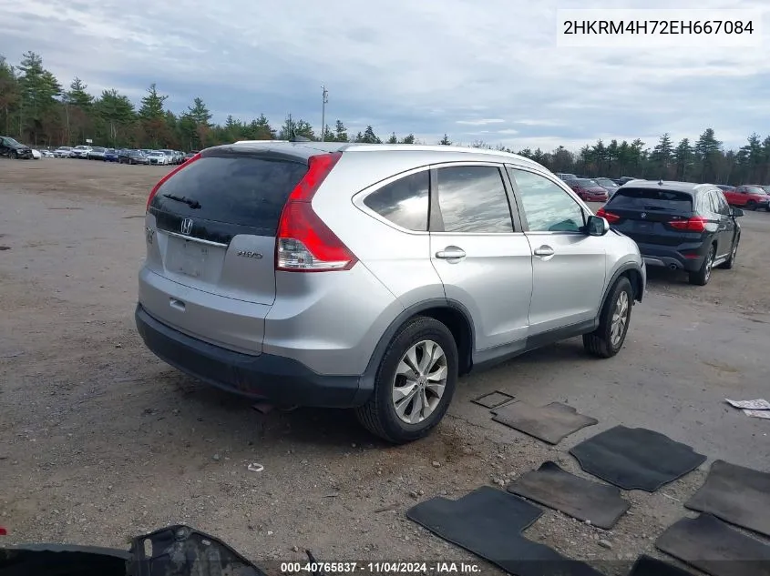 2014 Honda Cr-V Ex-L VIN: 2HKRM4H72EH667084 Lot: 40765837