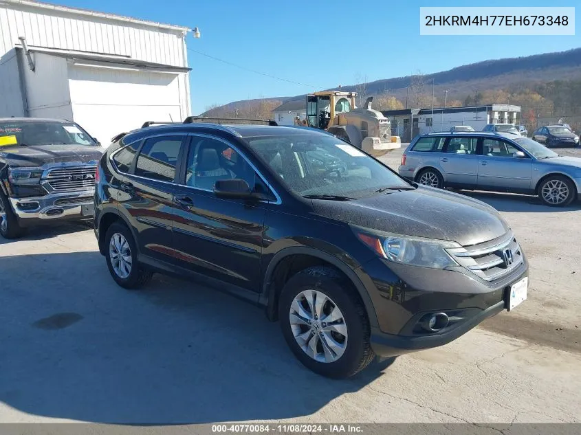 2014 Honda Cr-V Ex-L VIN: 2HKRM4H77EH673348 Lot: 40770084