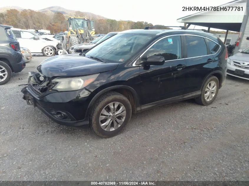 2014 Honda Cr-V Ex-L VIN: 2HKRM4H78EH677781 Lot: 40782569