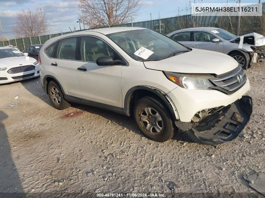 2014 Honda Cr-V Lx VIN: 5J6RM4H38EL116211 Lot: 40791241