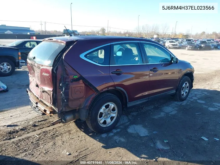 2014 Honda Cr-V Lx VIN: 5J6RM4H37EL023566 Lot: 40791645