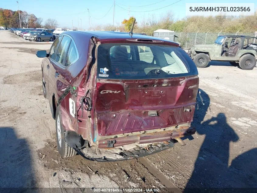 2014 Honda Cr-V Lx VIN: 5J6RM4H37EL023566 Lot: 40791645