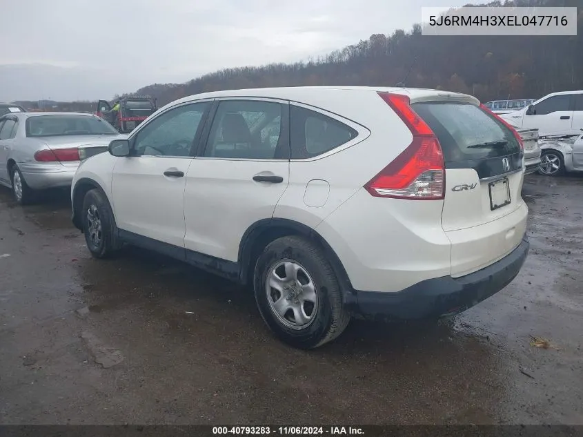 2014 Honda Cr-V Lx VIN: 5J6RM4H3XEL047716 Lot: 40793283