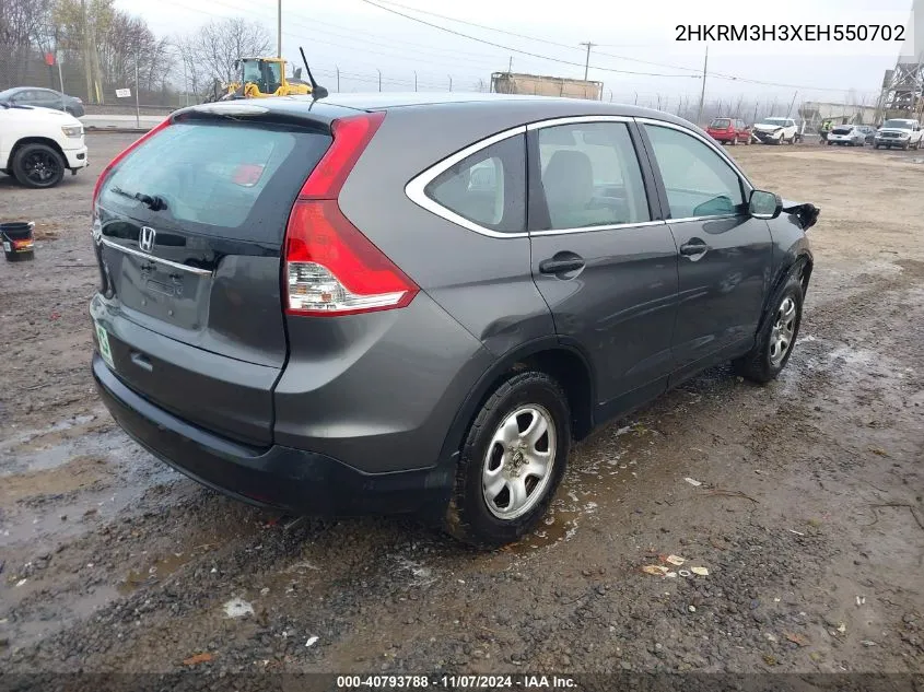 2014 Honda Cr-V Lx VIN: 2HKRM3H3XEH550702 Lot: 40793788