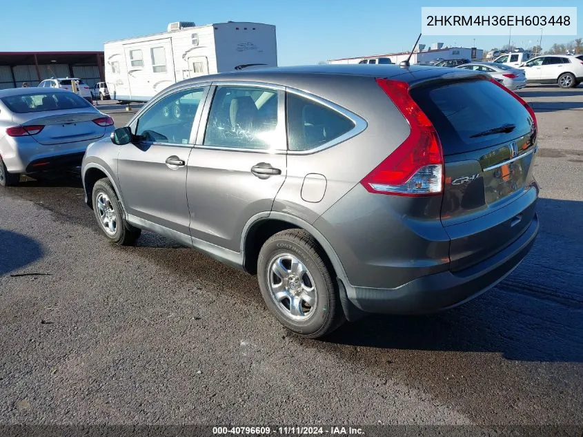 2014 Honda Cr-V Lx VIN: 2HKRM4H36EH603448 Lot: 40796609