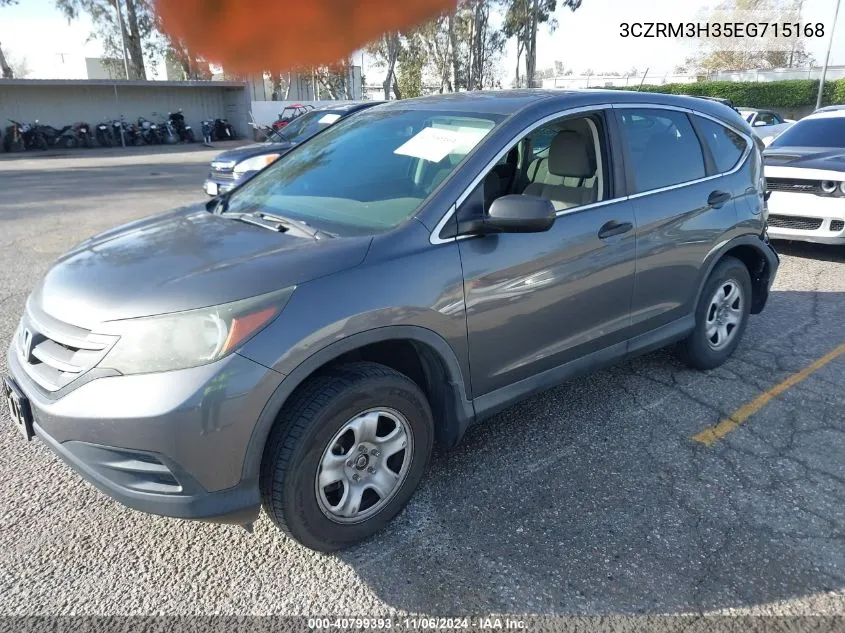 2014 Honda Cr-V Lx VIN: 3CZRM3H35EG715168 Lot: 40799393