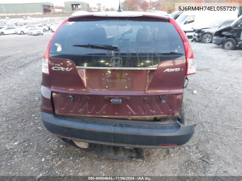 2014 Honda Cr-V Ex-L VIN: 5J6RM4H74EL055720 Lot: 40804643