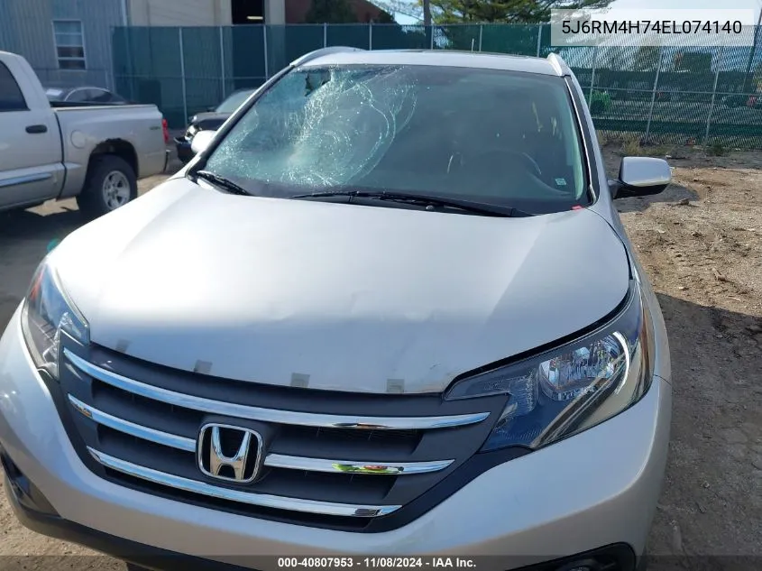 2014 Honda Cr-V Ex-L VIN: 5J6RM4H74EL074140 Lot: 40807953