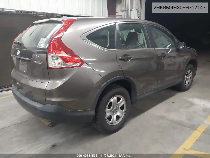 2014 Honda Cr-V Lx VIN: 2HKRM4H30EH712147 Lot: 40811533