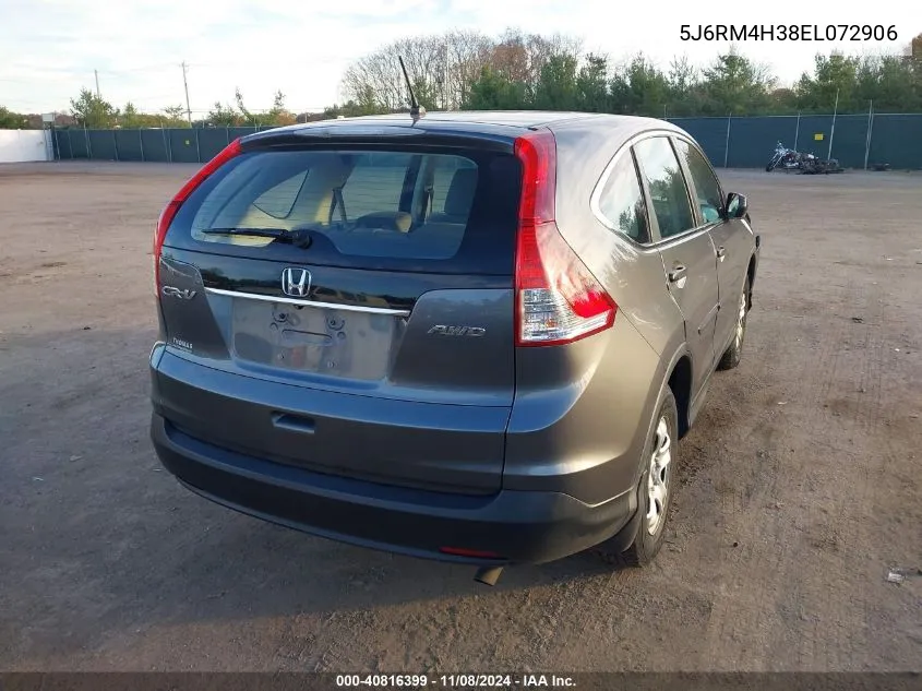 2014 Honda Cr-V Lx VIN: 5J6RM4H38EL072906 Lot: 40816399