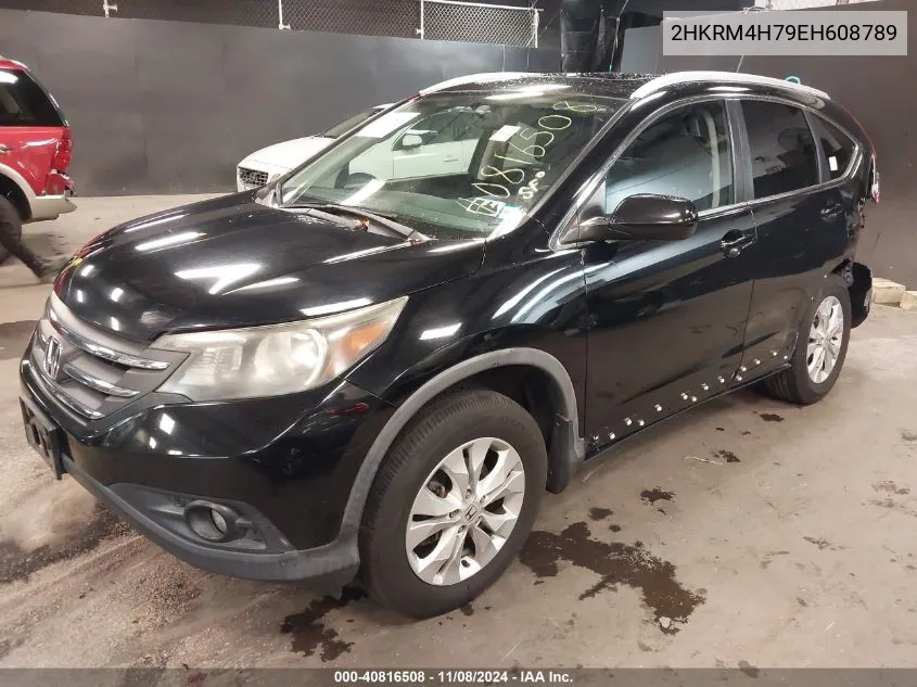 2014 Honda Cr-V Ex-L VIN: 2HKRM4H79EH608789 Lot: 40816508