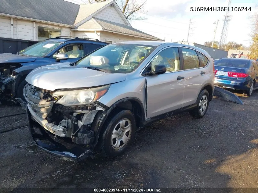 2014 Honda Cr-V Lx VIN: 5J6RM4H36EL106244 Lot: 40823974