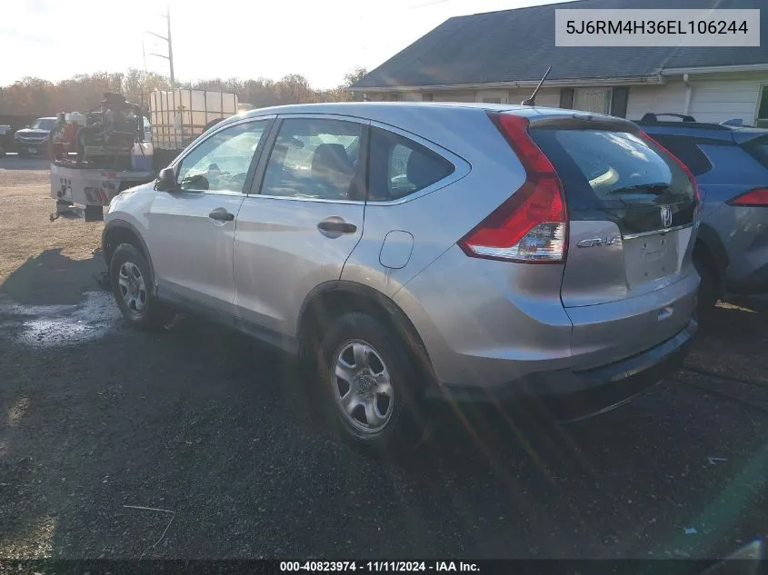 2014 Honda Cr-V Lx VIN: 5J6RM4H36EL106244 Lot: 40823974