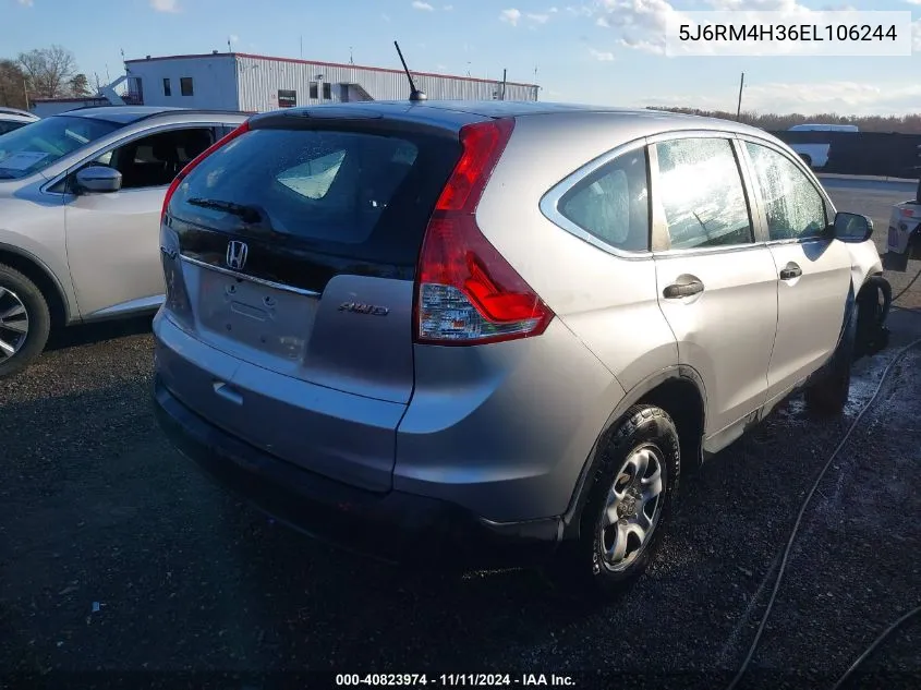 2014 Honda Cr-V Lx VIN: 5J6RM4H36EL106244 Lot: 40823974