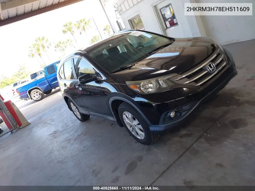 2014 Honda Cr-V Ex-L VIN: 2HKRM3H78EH511609 Lot: 40825665