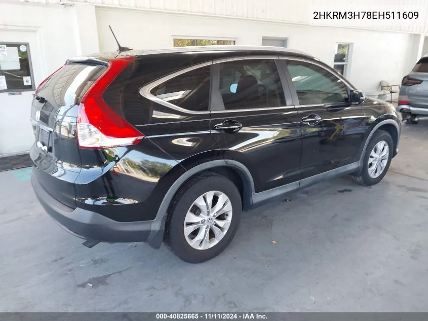 2014 Honda Cr-V Ex-L VIN: 2HKRM3H78EH511609 Lot: 40825665