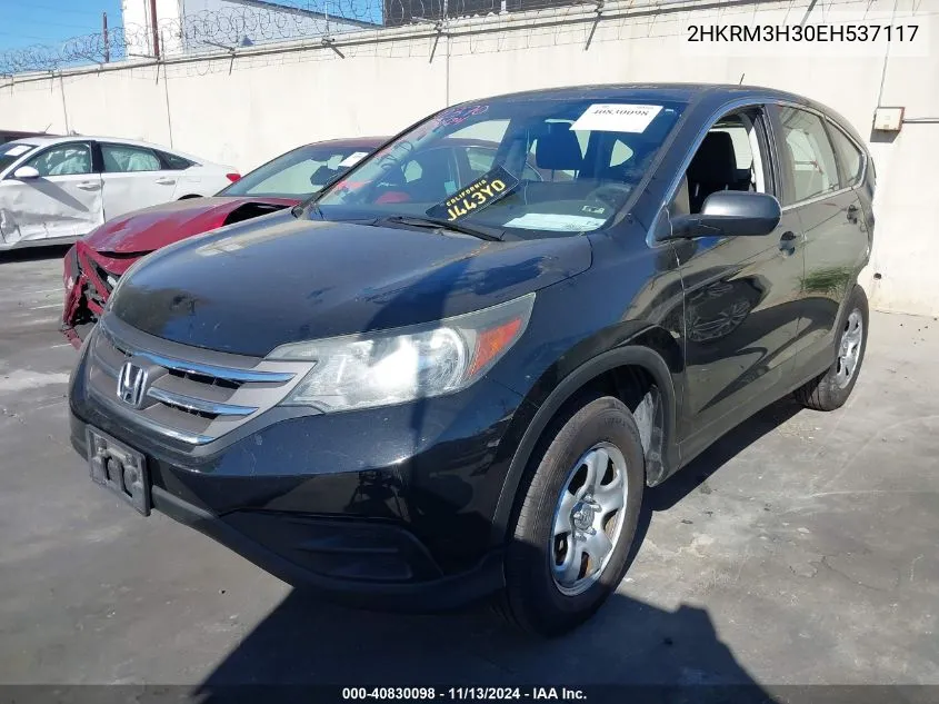 2014 Honda Cr-V Lx VIN: 2HKRM3H30EH537117 Lot: 40830098