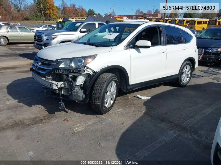 2014 Honda Cr-V Ex VIN: 5J6RM4H57EL074809 Lot: 40833382