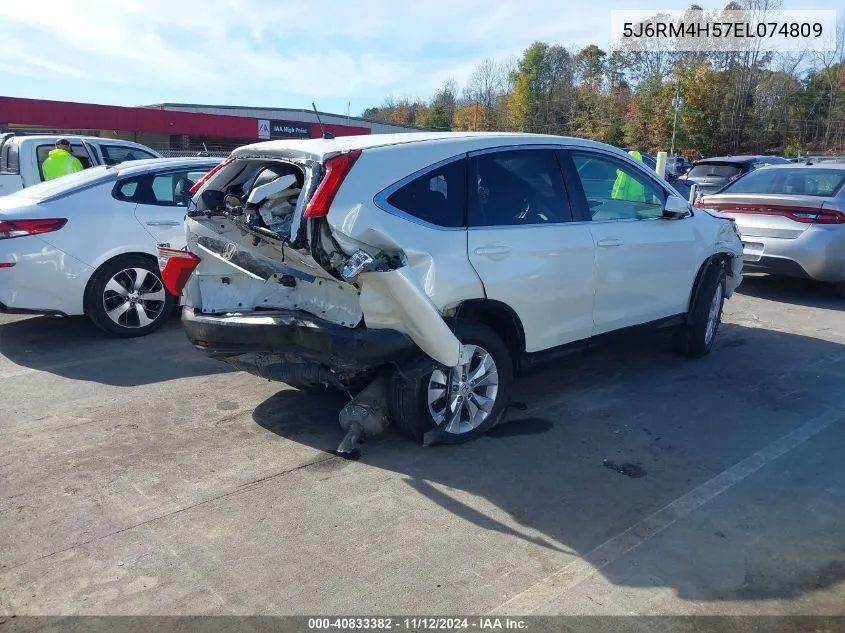 2014 Honda Cr-V Ex VIN: 5J6RM4H57EL074809 Lot: 40833382