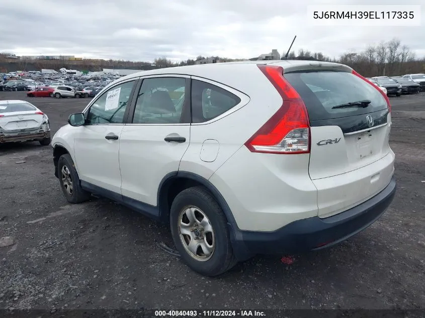 2014 Honda Cr-V Lx VIN: 5J6RM4H39EL117335 Lot: 40840493