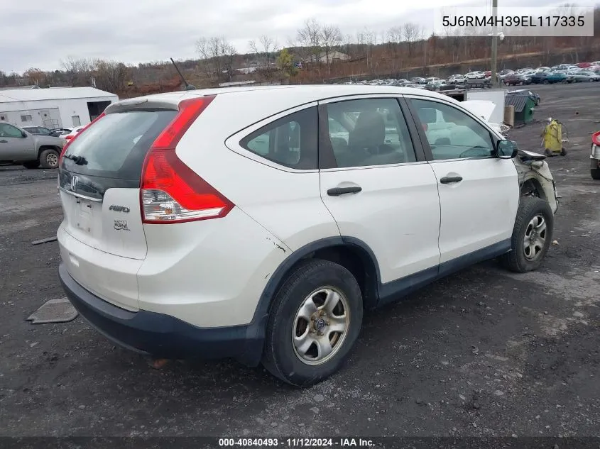 2014 Honda Cr-V Lx VIN: 5J6RM4H39EL117335 Lot: 40840493