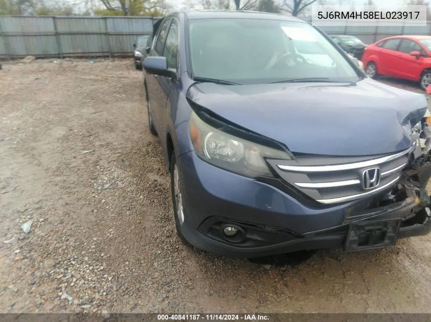 2014 Honda Cr-V Ex VIN: 5J6RM4H58EL023917 Lot: 40841187