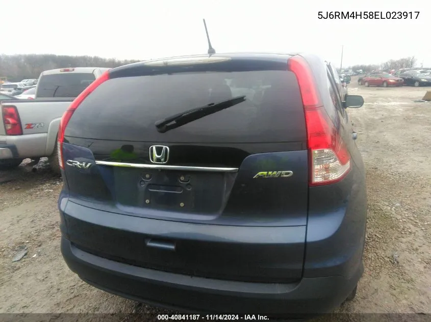 2014 Honda Cr-V Ex VIN: 5J6RM4H58EL023917 Lot: 40841187