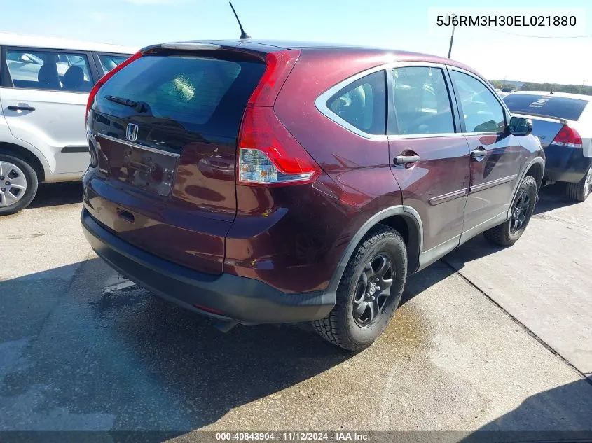 2014 Honda Cr-V Lx VIN: 5J6RM3H30EL021880 Lot: 40843904