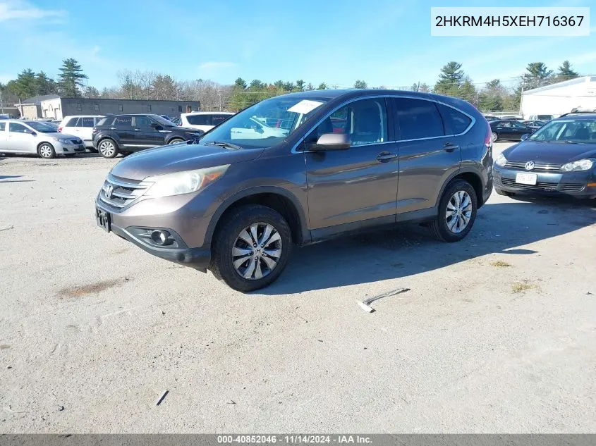 2014 Honda Cr-V Ex VIN: 2HKRM4H5XEH716367 Lot: 40852046