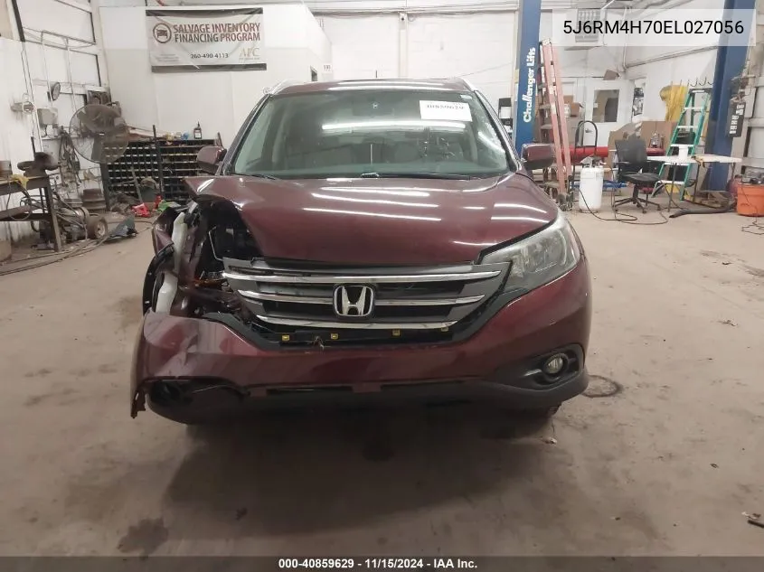 2014 Honda Cr-V Ex-L VIN: 5J6RM4H70EL027056 Lot: 40859629