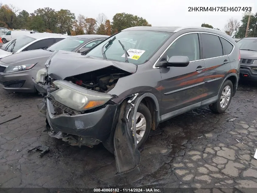 2014 Honda Cr-V Ex-L VIN: 2HKRM4H75EH607493 Lot: 40865182